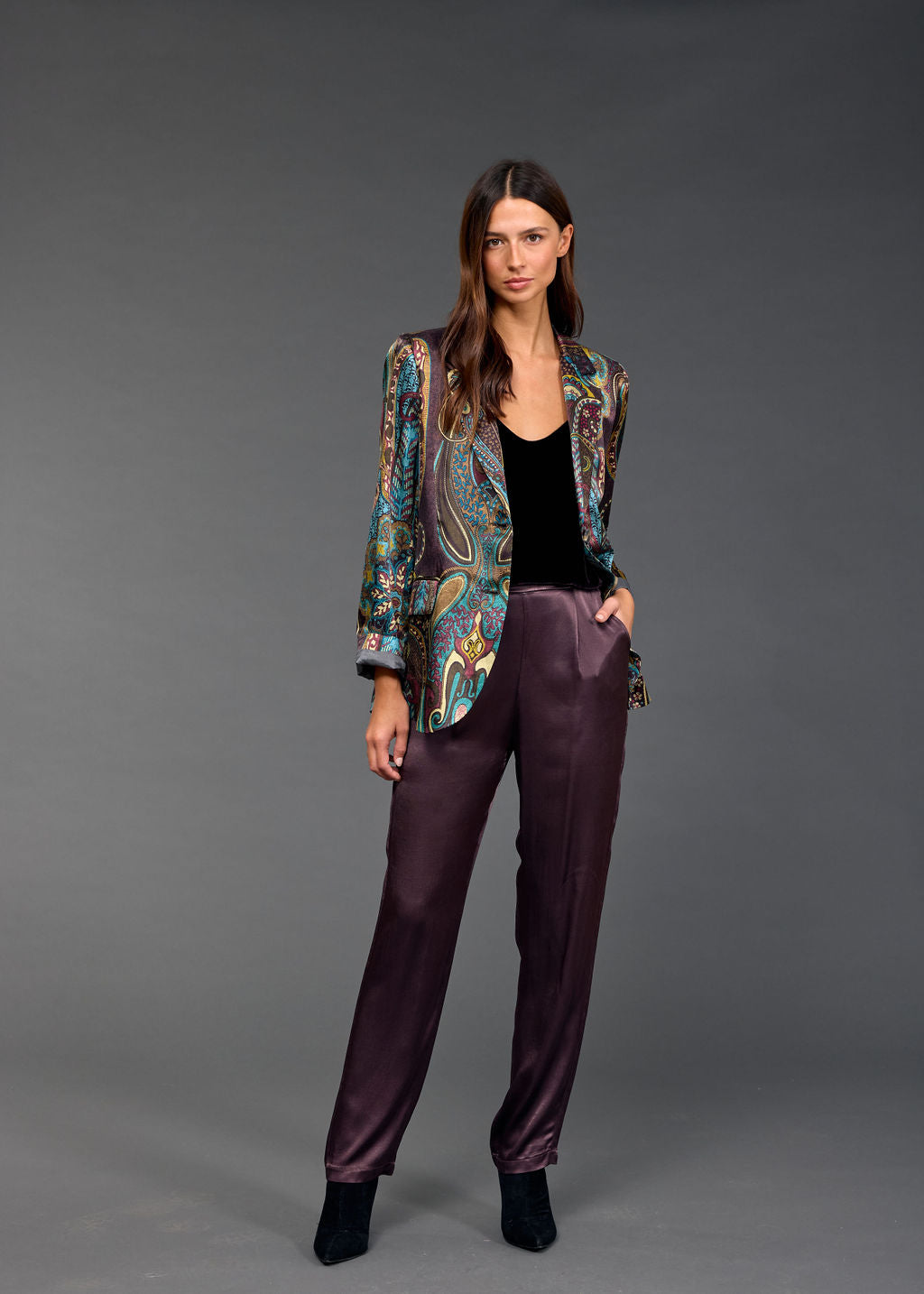 TESS PRINTED BLAZER JACKET