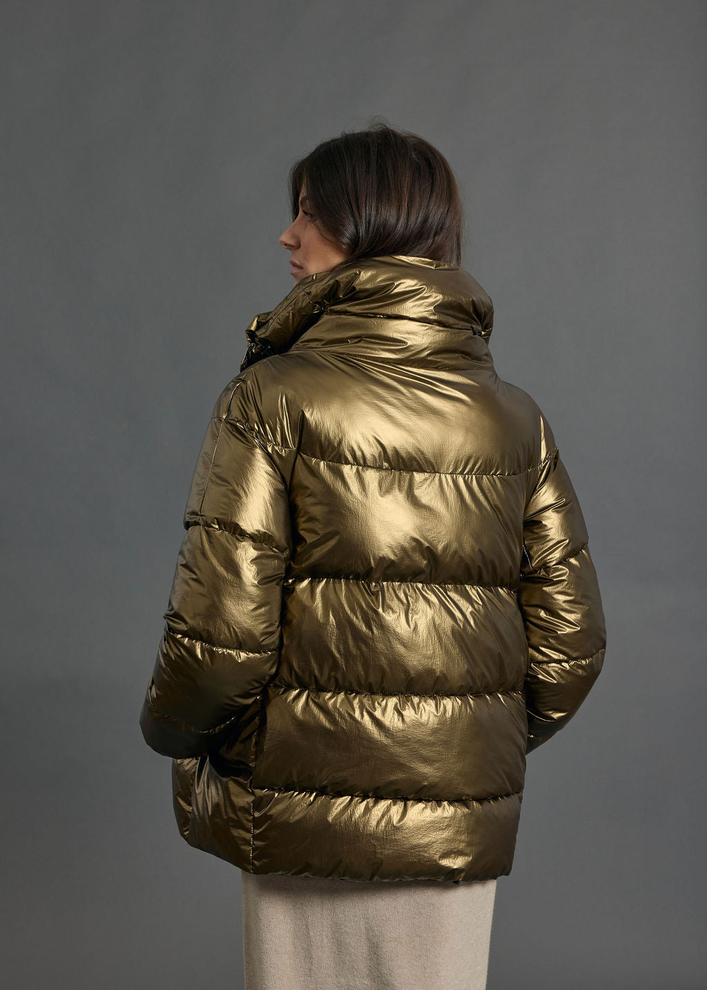 Iridescent bubble coat online