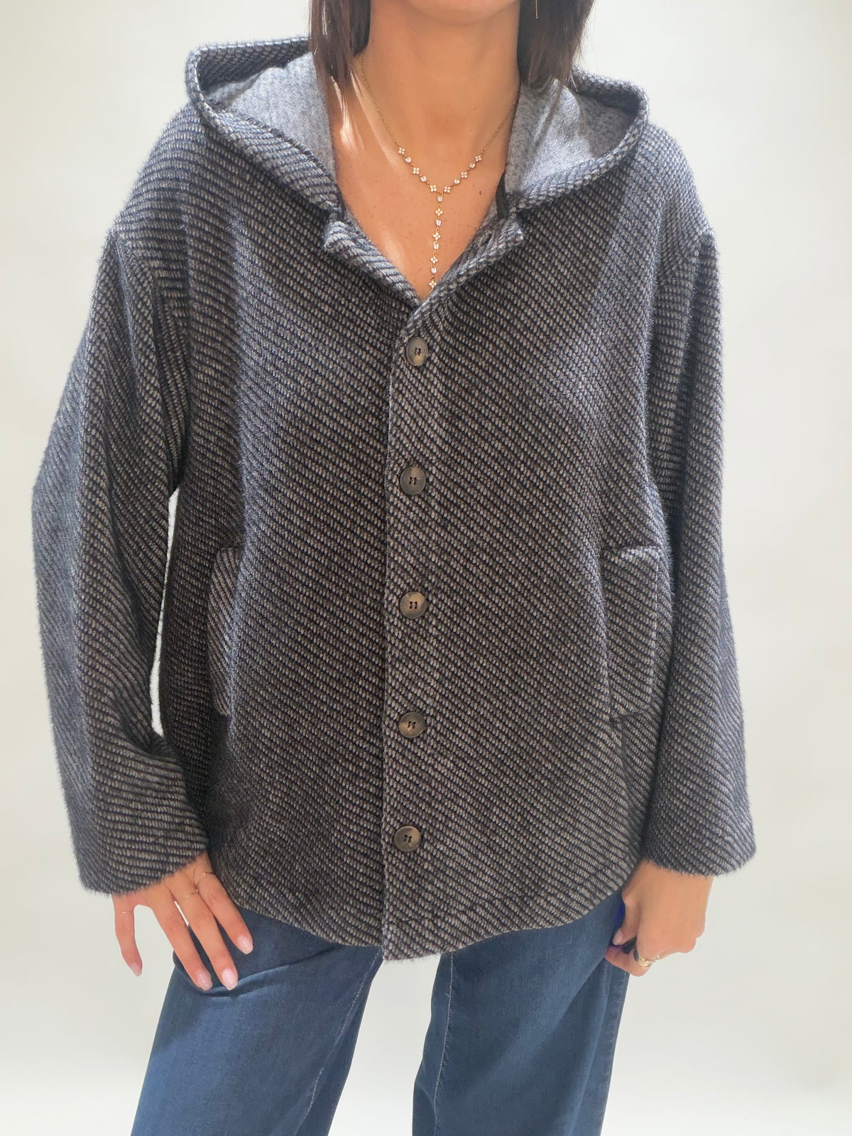 VESTE GILET DUVETEUSE MARIA GRIS