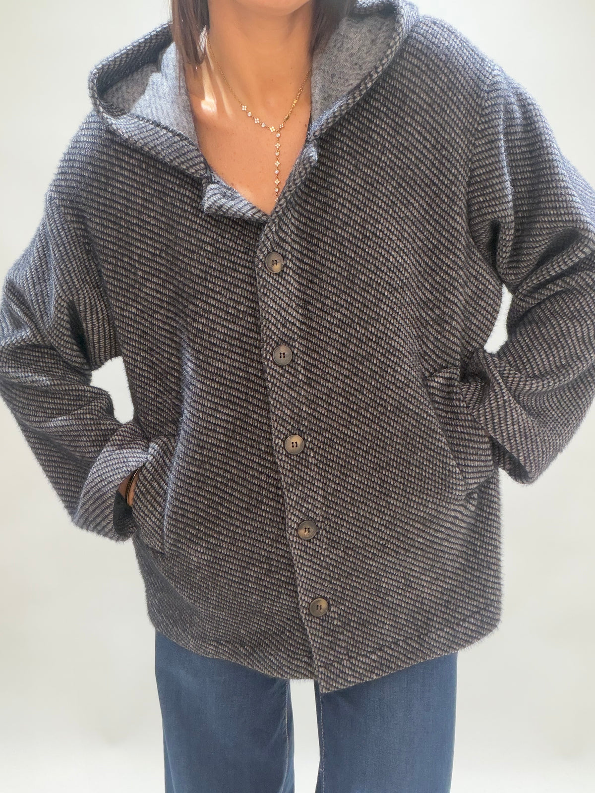 VESTE GILET DUVETEUSE MARIA GRIS