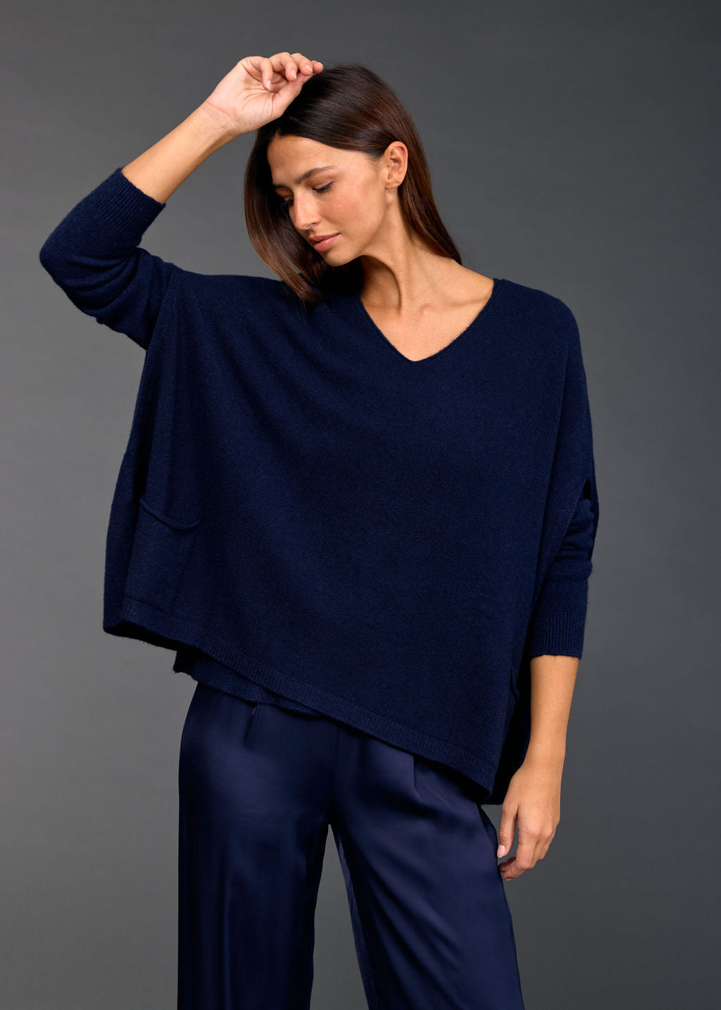 Clea V-Neck Poncho