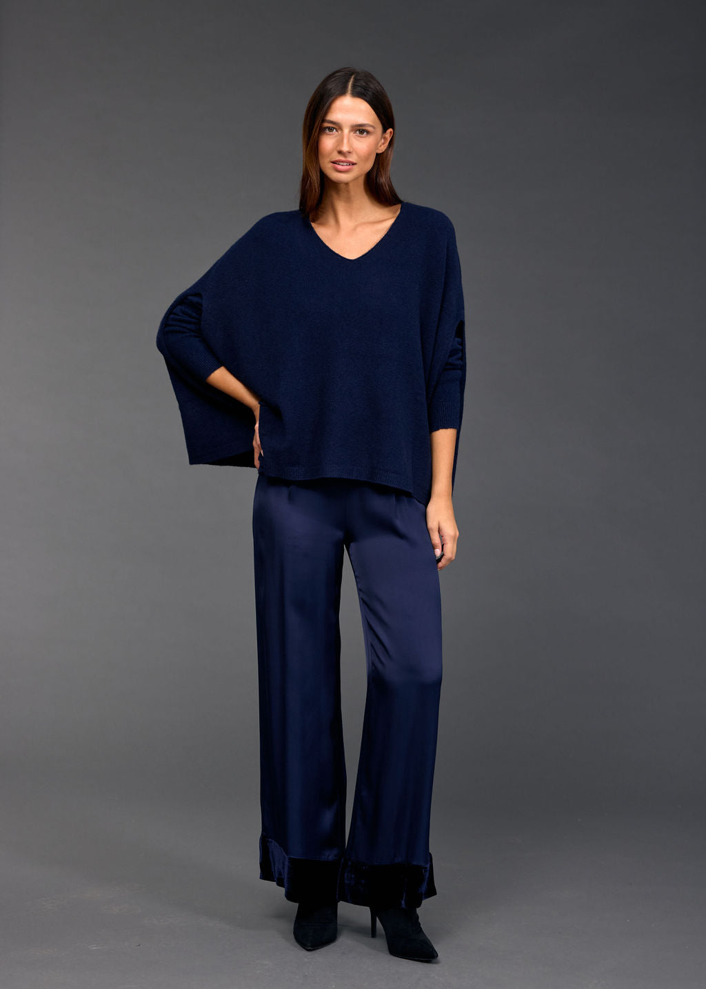 Clea V-Neck Poncho