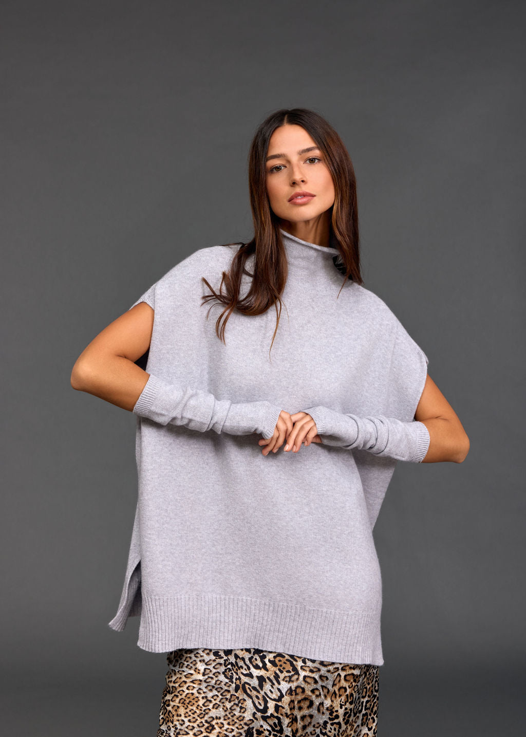 Judi Knitted Tunic Sweater