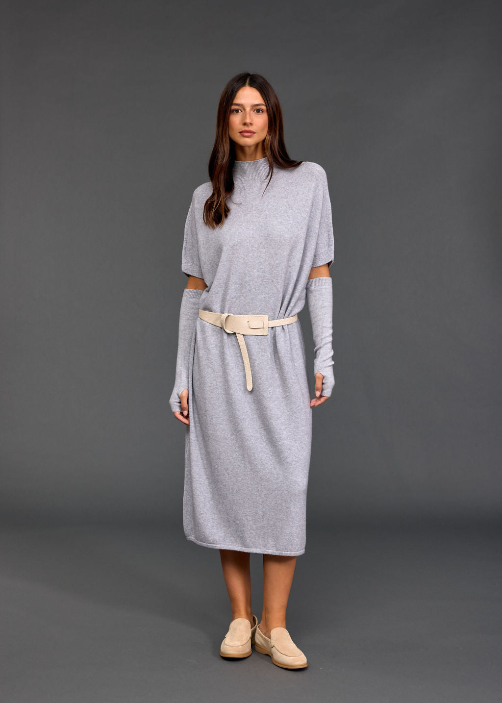 Robe longue en laine Numa