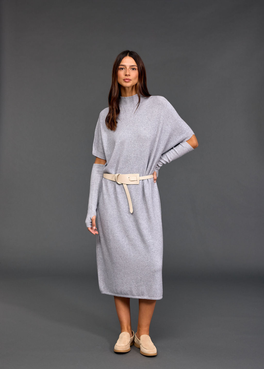 Robe longue en laine Numa