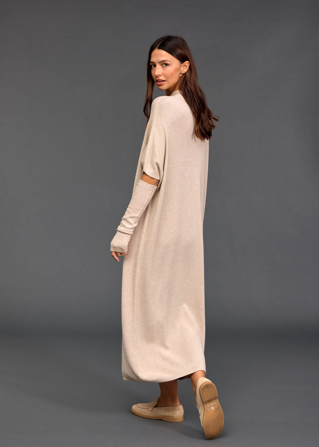 Robe longue en laine NUMA