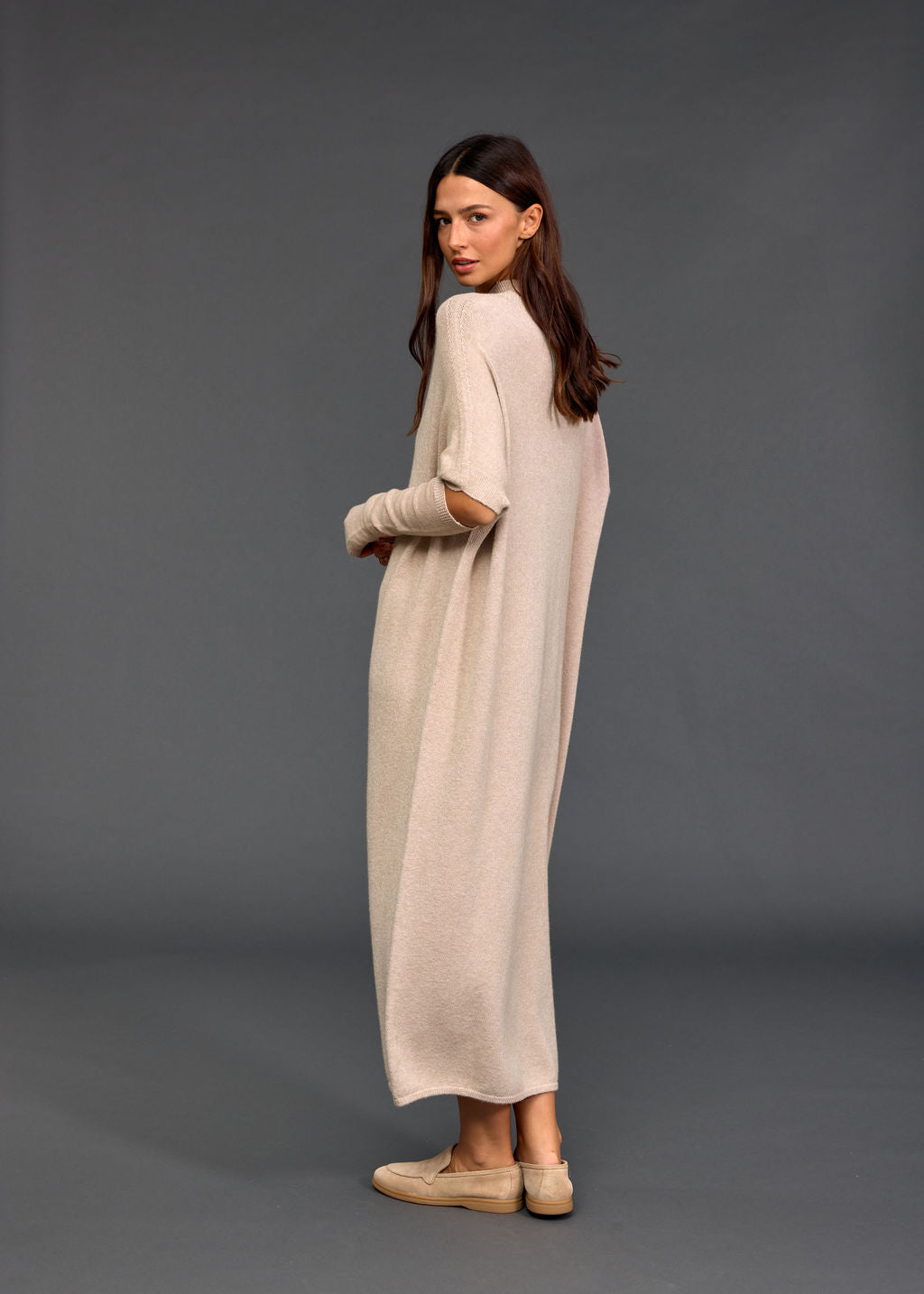 Robe longue en laine NUMA