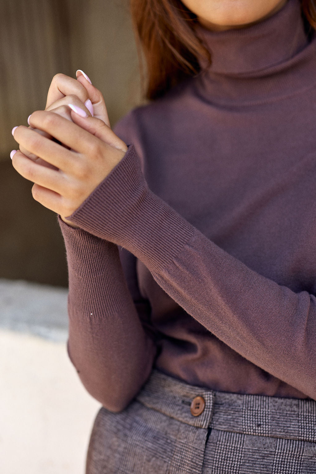 FALBA FITTED TURTLENECK SWEATER