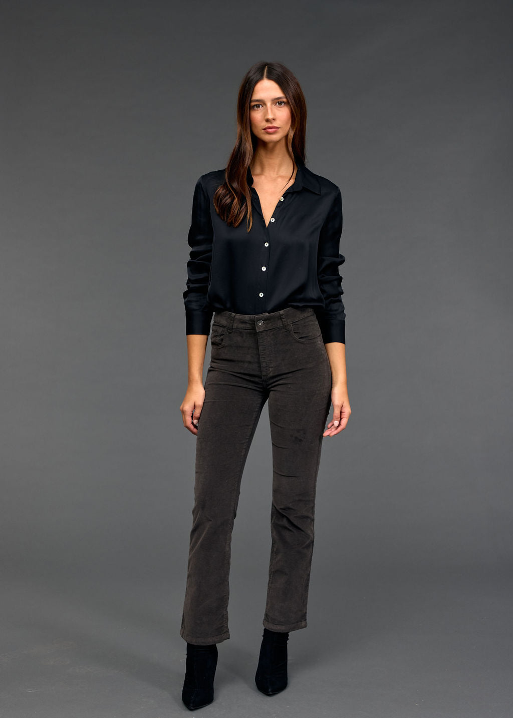 DEAN VELVET BOOTCUT PANTS