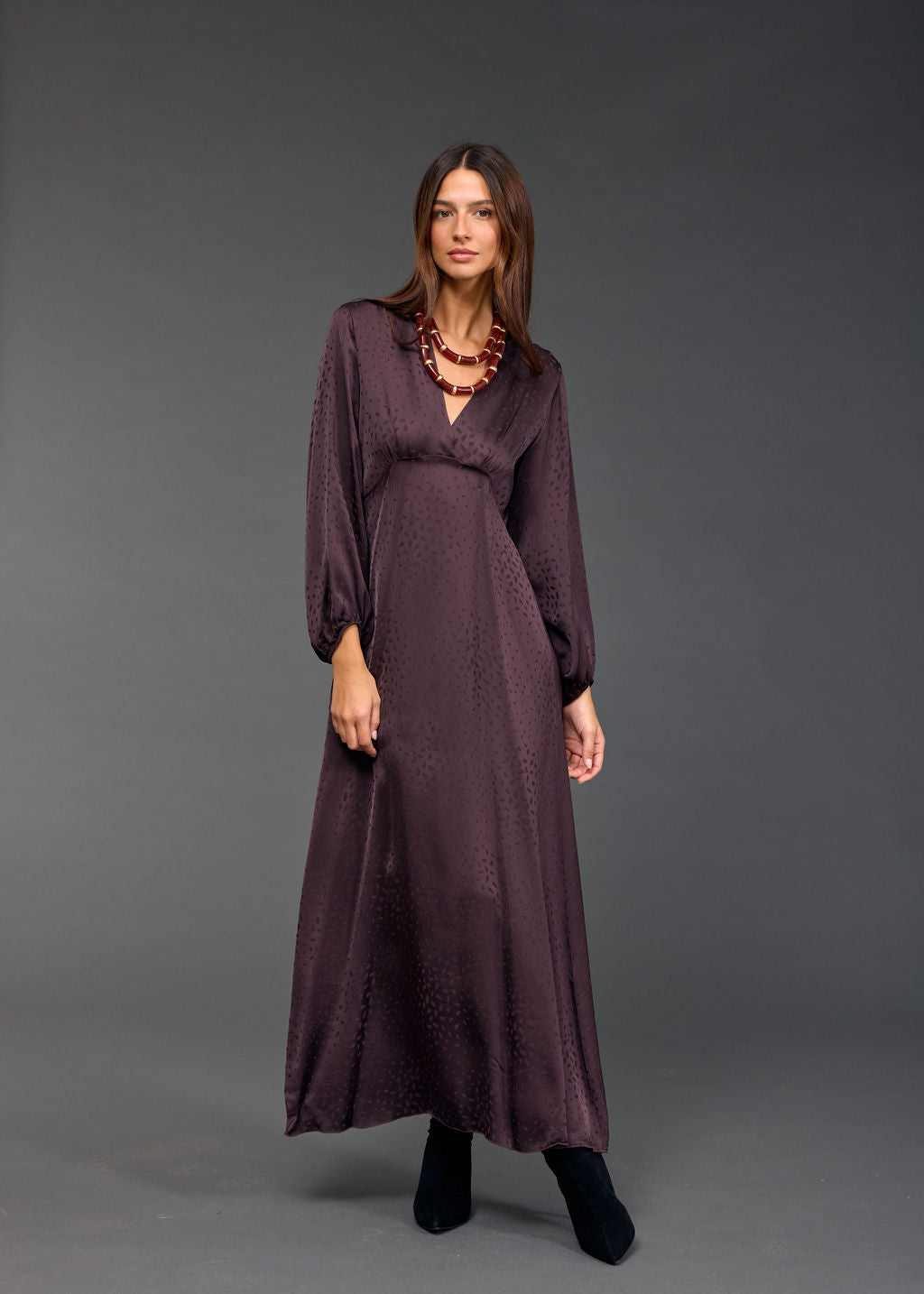 ROBE EN VISCOSE JACQUARD ELIZA