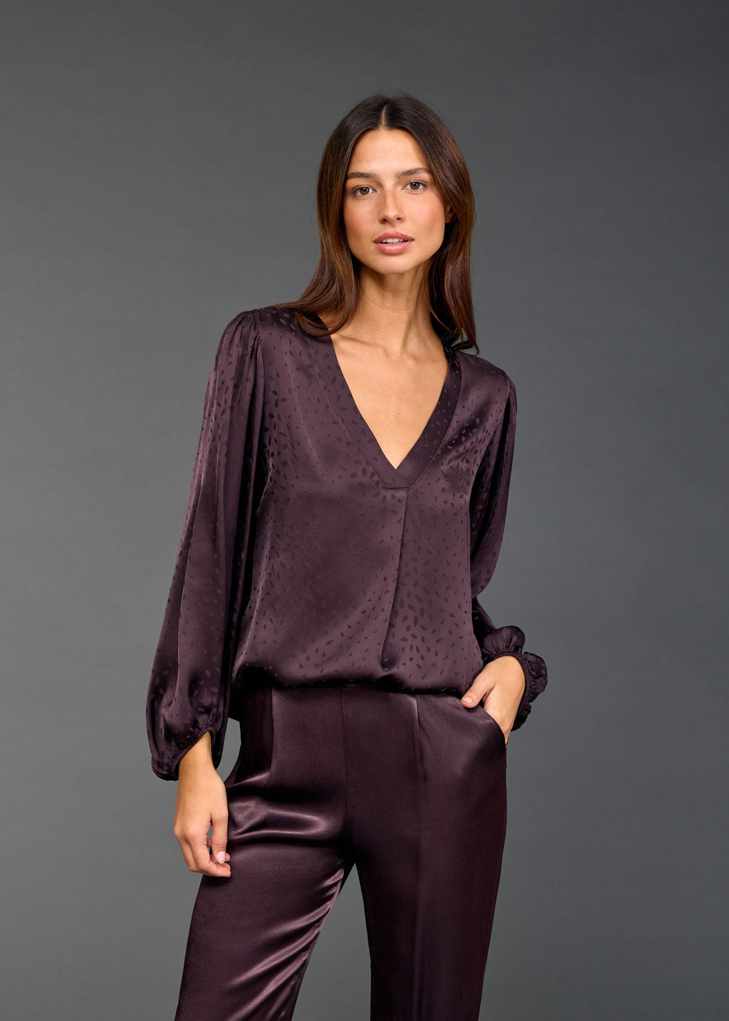 ENZO JACQUARD VISCOSE TOP