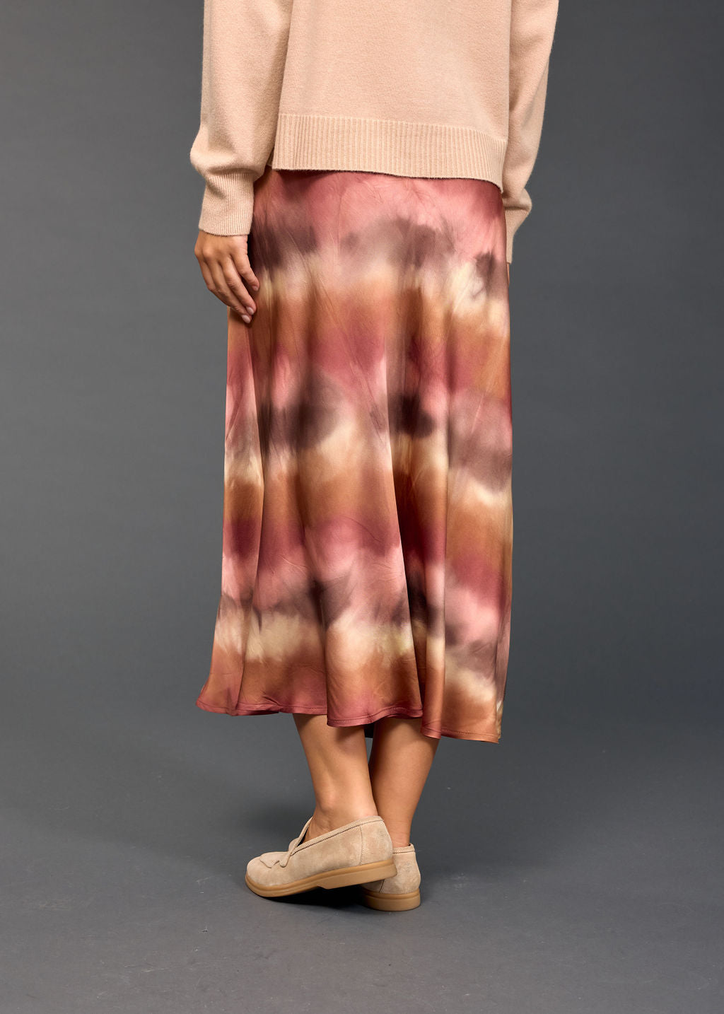 RIZZO TIE AND DYE FITTED SKIRT