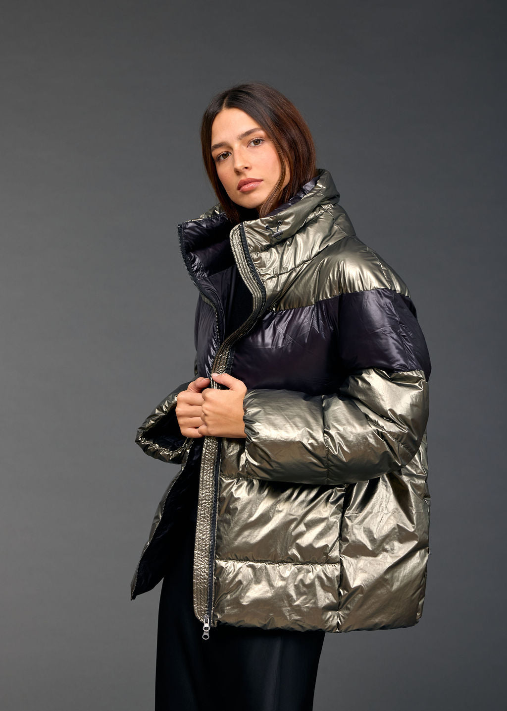 OWEN TWO-TONE DOWN JACKET