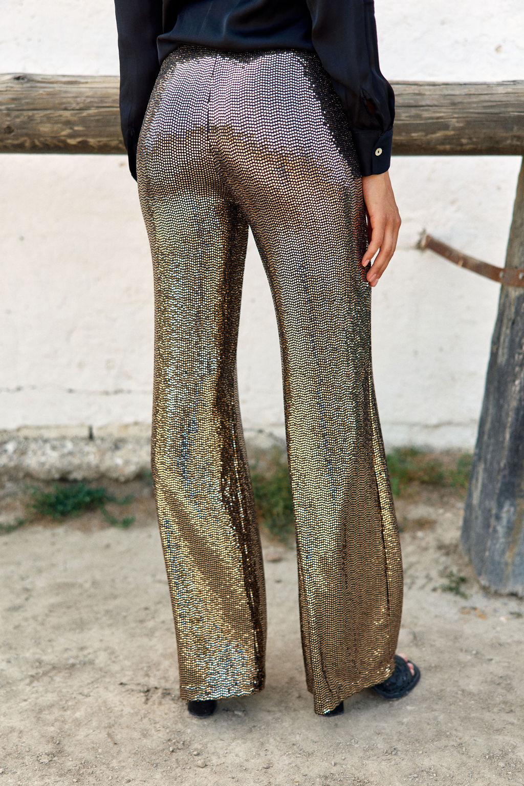 TARA SEQUIN STYLE PANTS