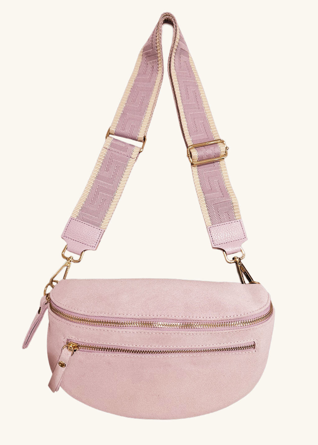 BESACE DOUBLE ZIP ELDA LAVANDE