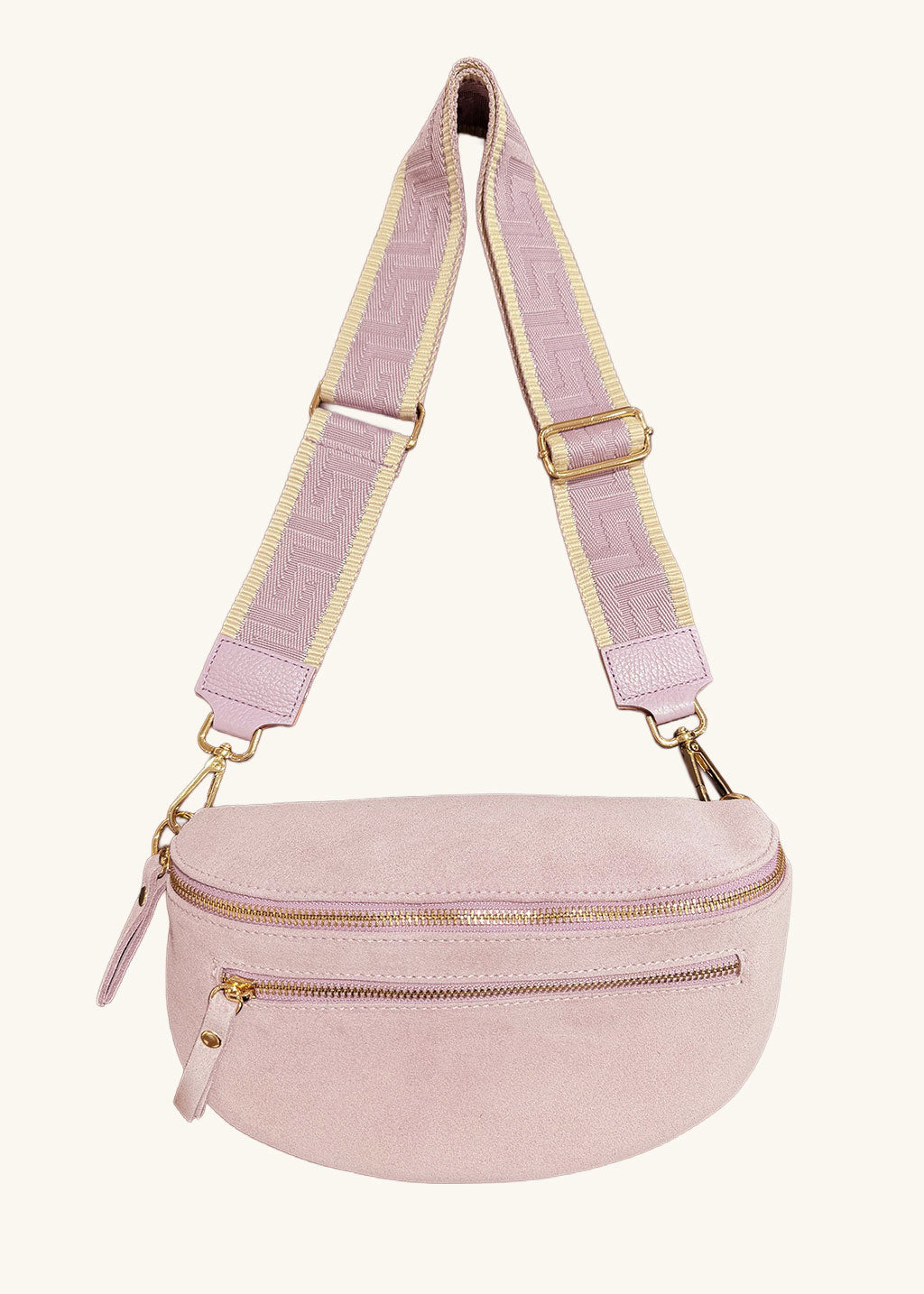 BESACE DOUBLE ZIP ELDA LAVANDE
