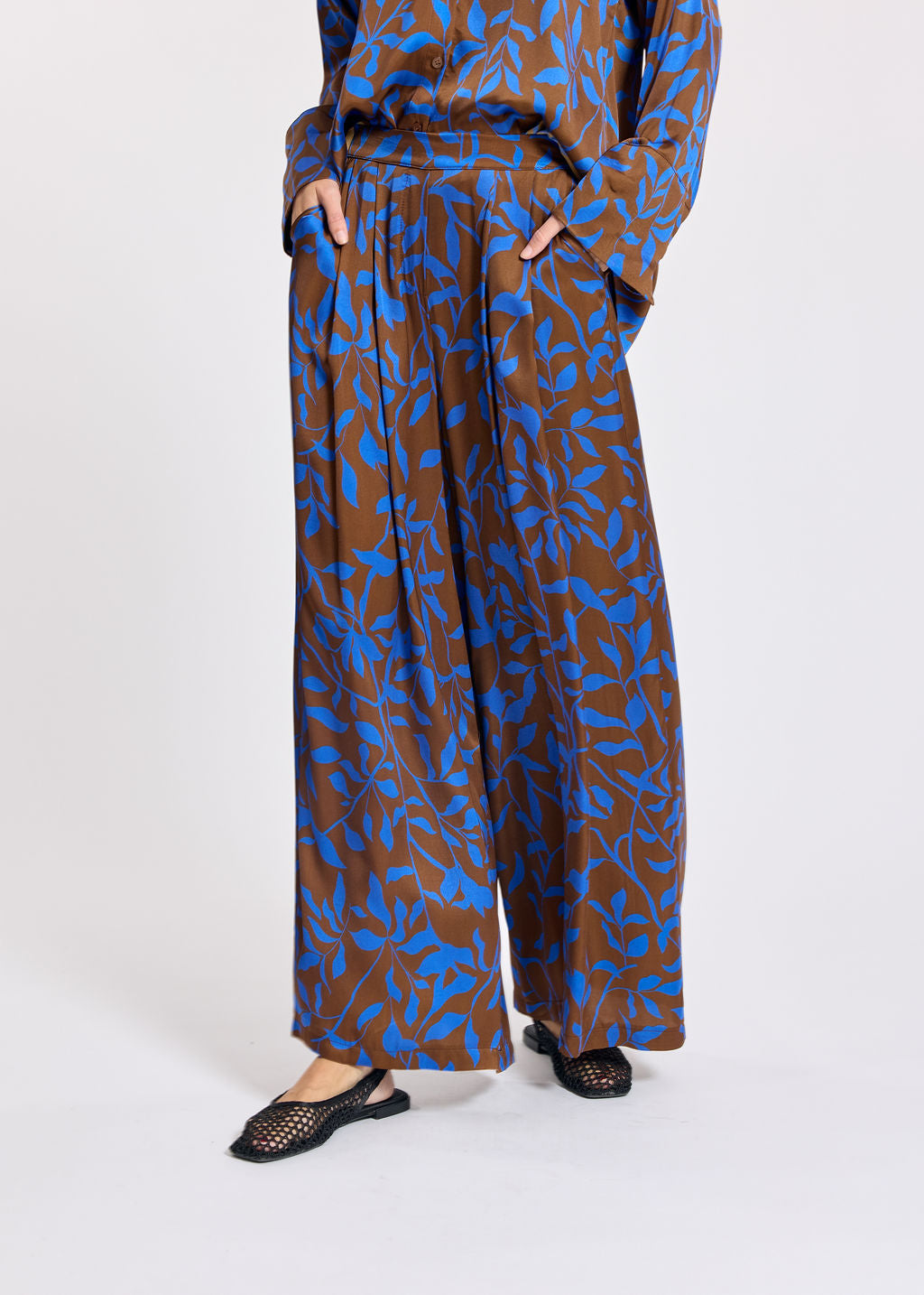 PANTALON IMPRIMÉ GINA BLUE