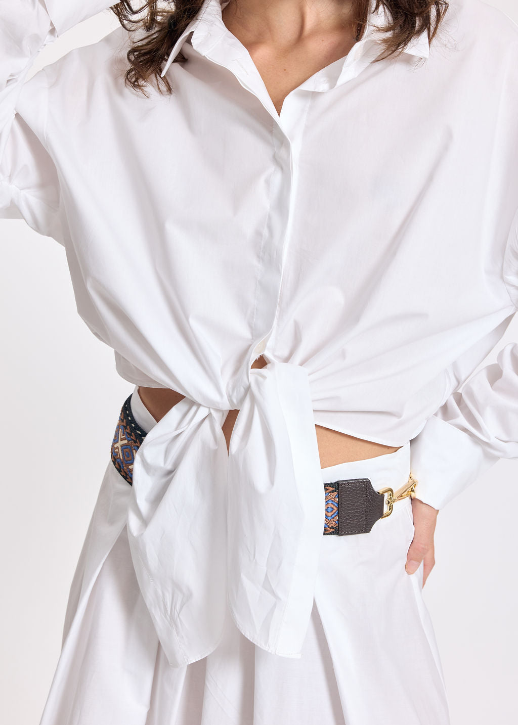 ADELE WHITE POPLIN SHIRT