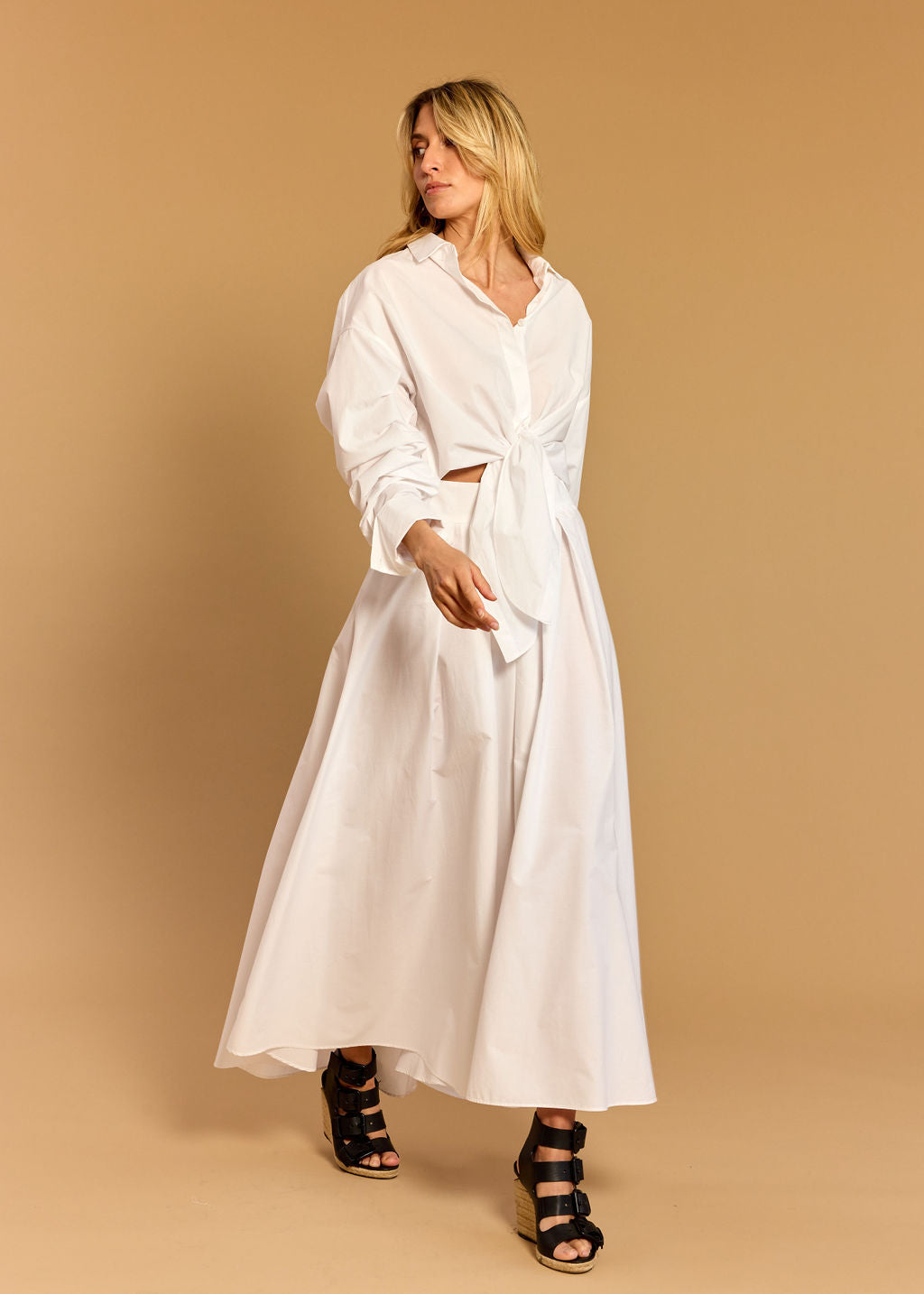 ADELE WHITE POPLIN SHIRT