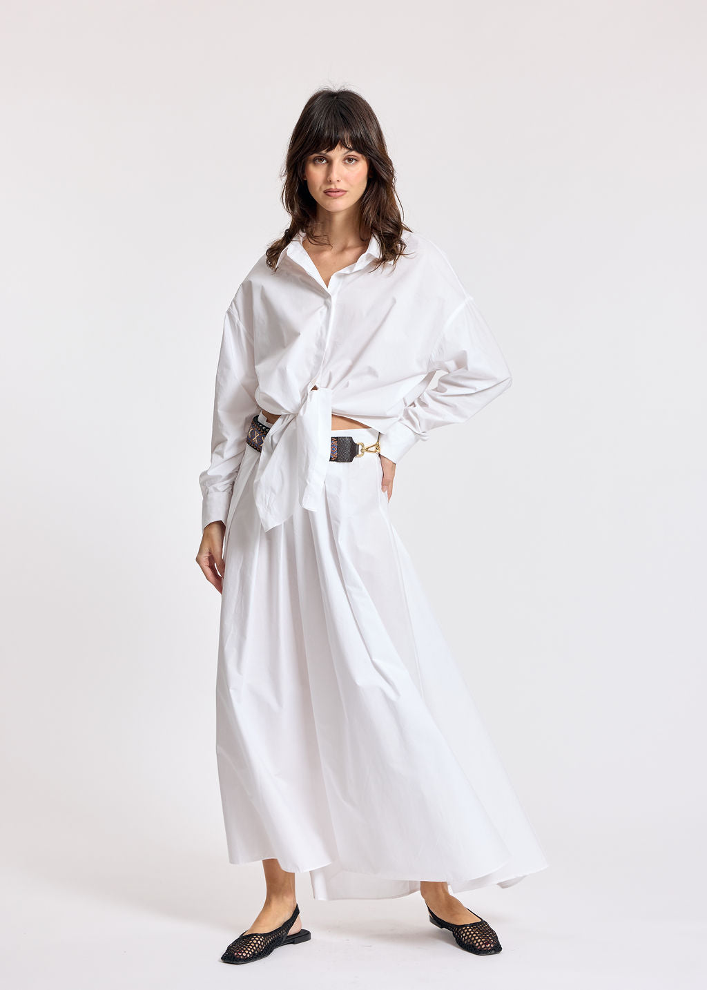 ADELE WHITE POPLIN SHIRT