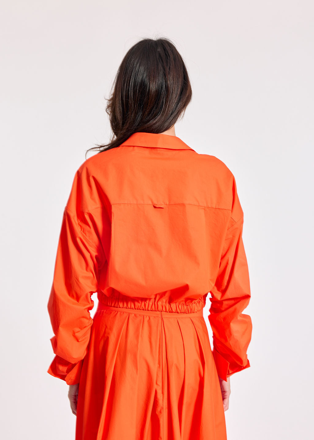 ADELE ORANGE POPLIN SHIRT