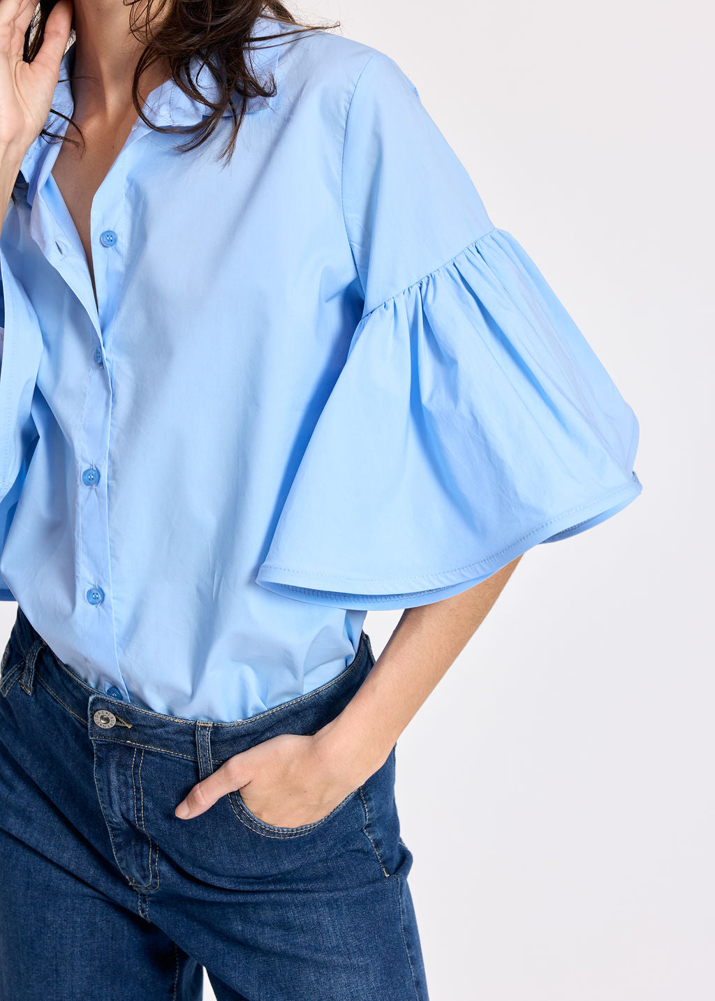 JENNY SKY POPLIN SHIRT