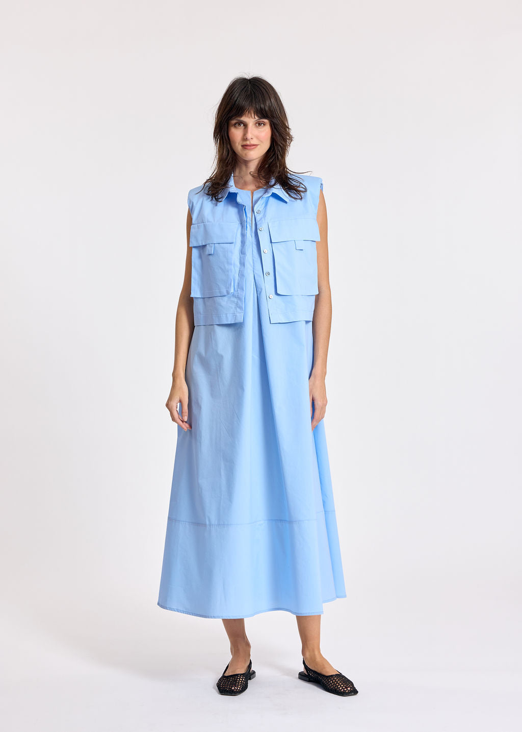 SAKI SKY SHORT POPLIN JACKET