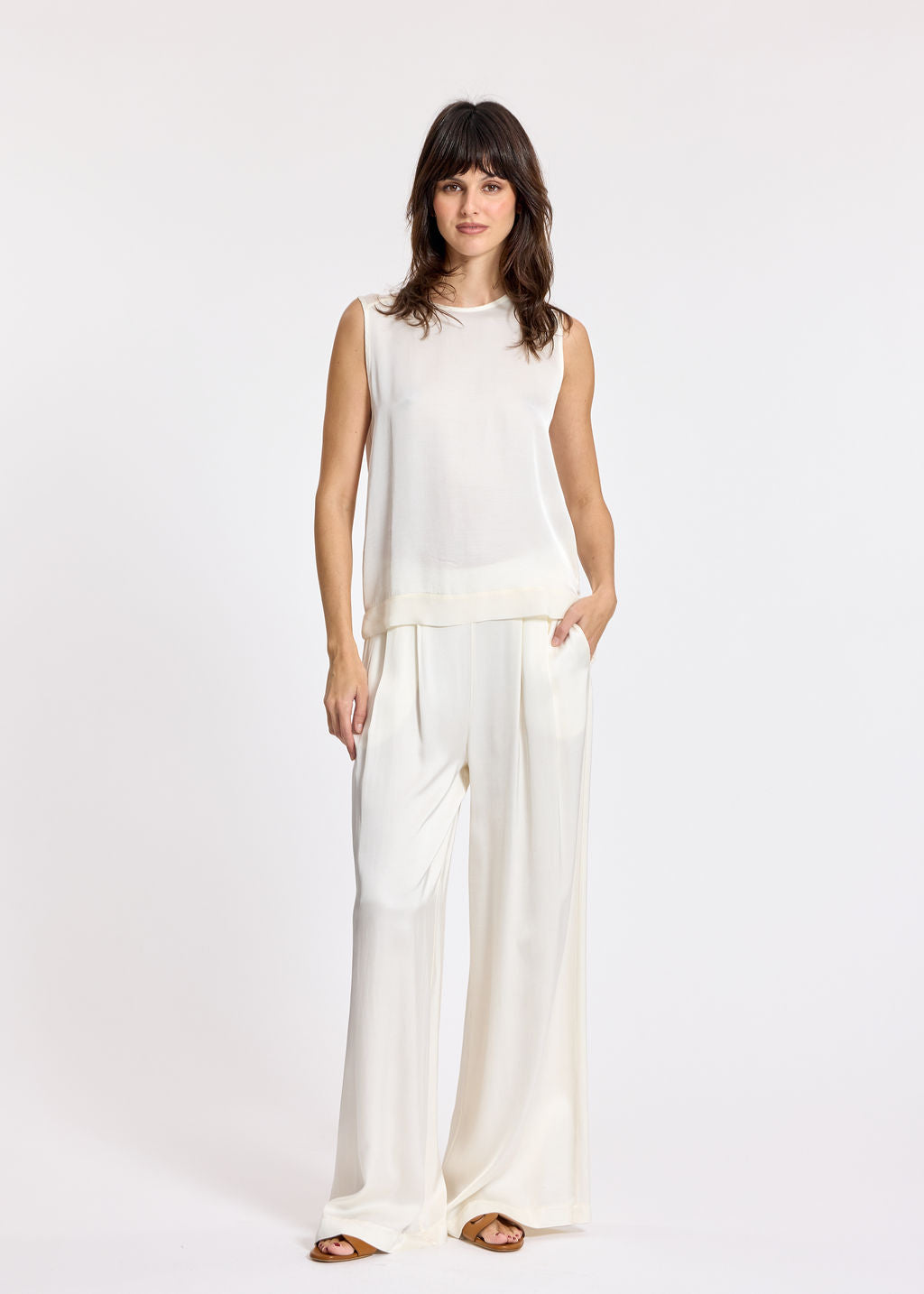 PANTALON AMPLE CINZIA CREAM