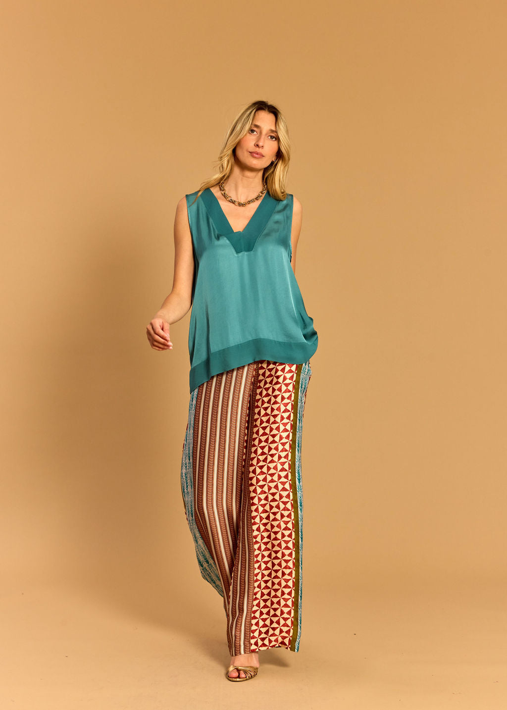 DÉBARDEUR BI-MATIÈRE ASPEN PAON