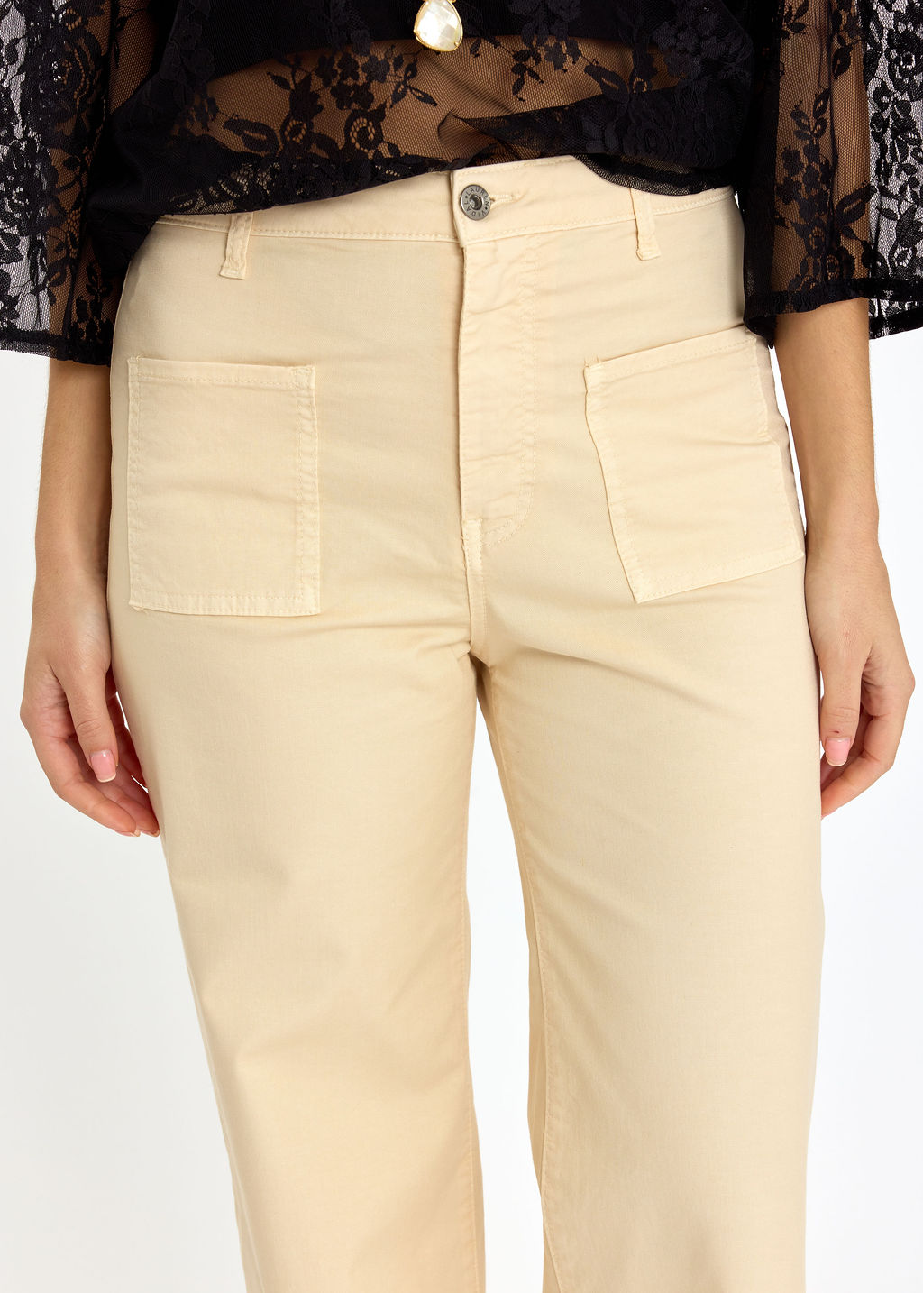 PANTALON FLARE PAM BEIGE