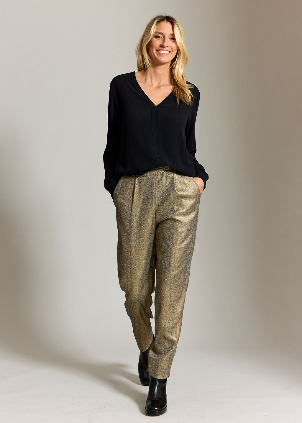 PANTALON DROIT BELUCA GOLD
