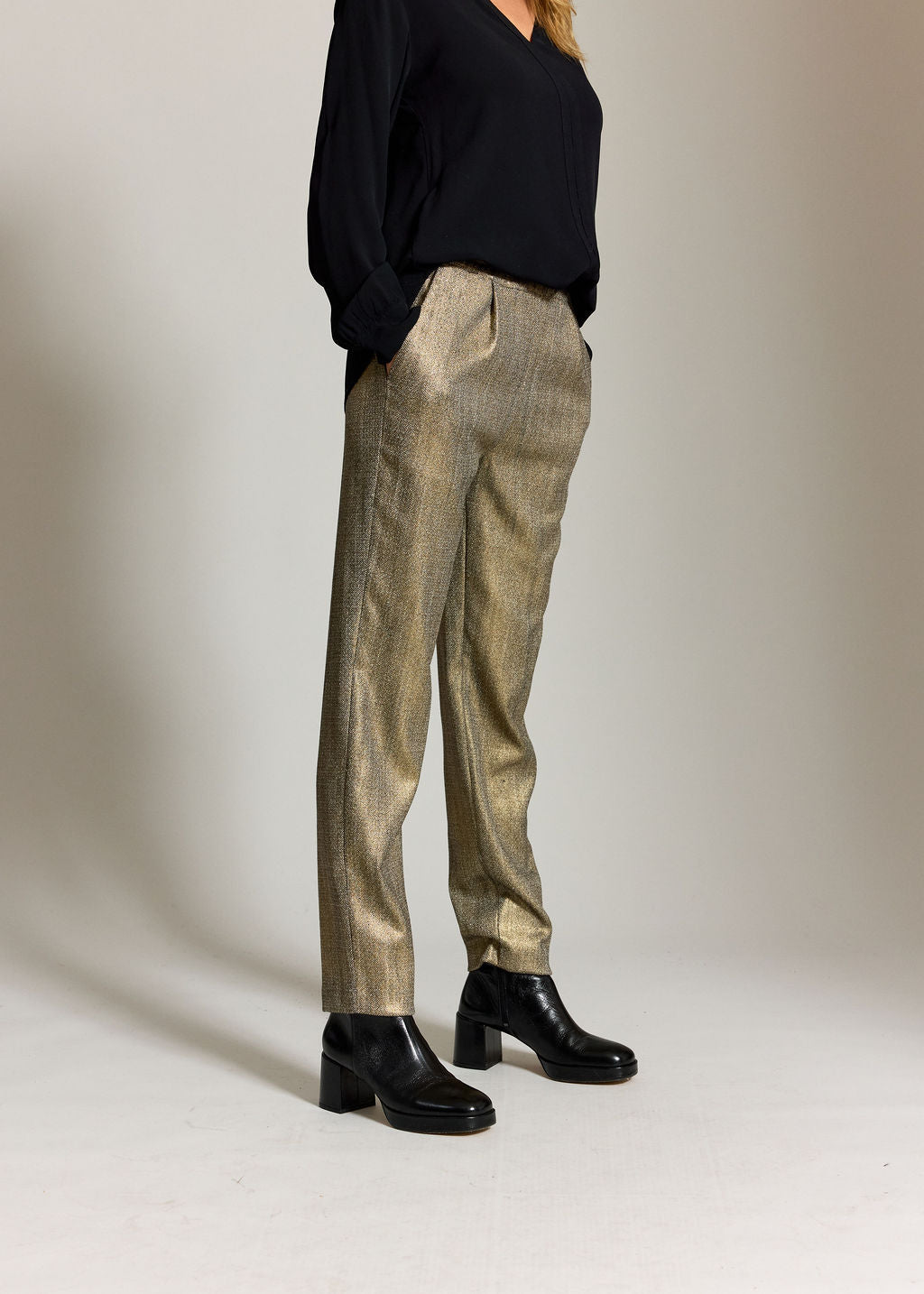 PANTALON DROIT BELUCA GOLD
