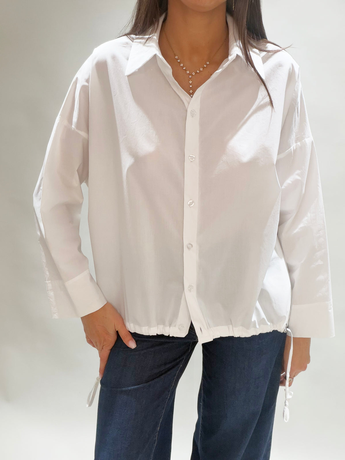 CHEMISE EN POPELINE DIA BLANC