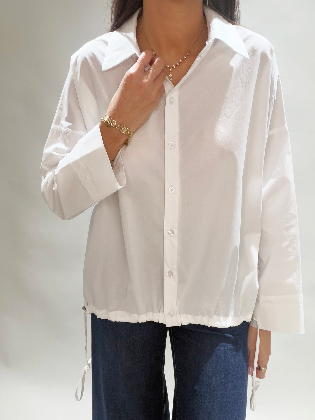 CHEMISE EN POPELINE DIA BLANC