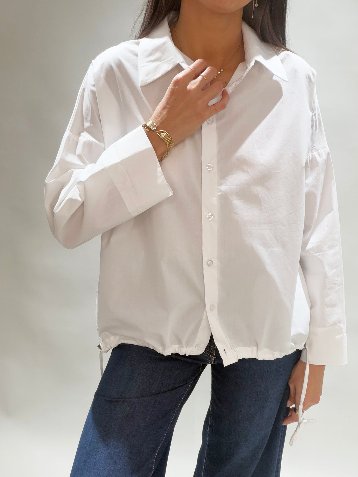 CHEMISE EN POPELINE DIA BLANC