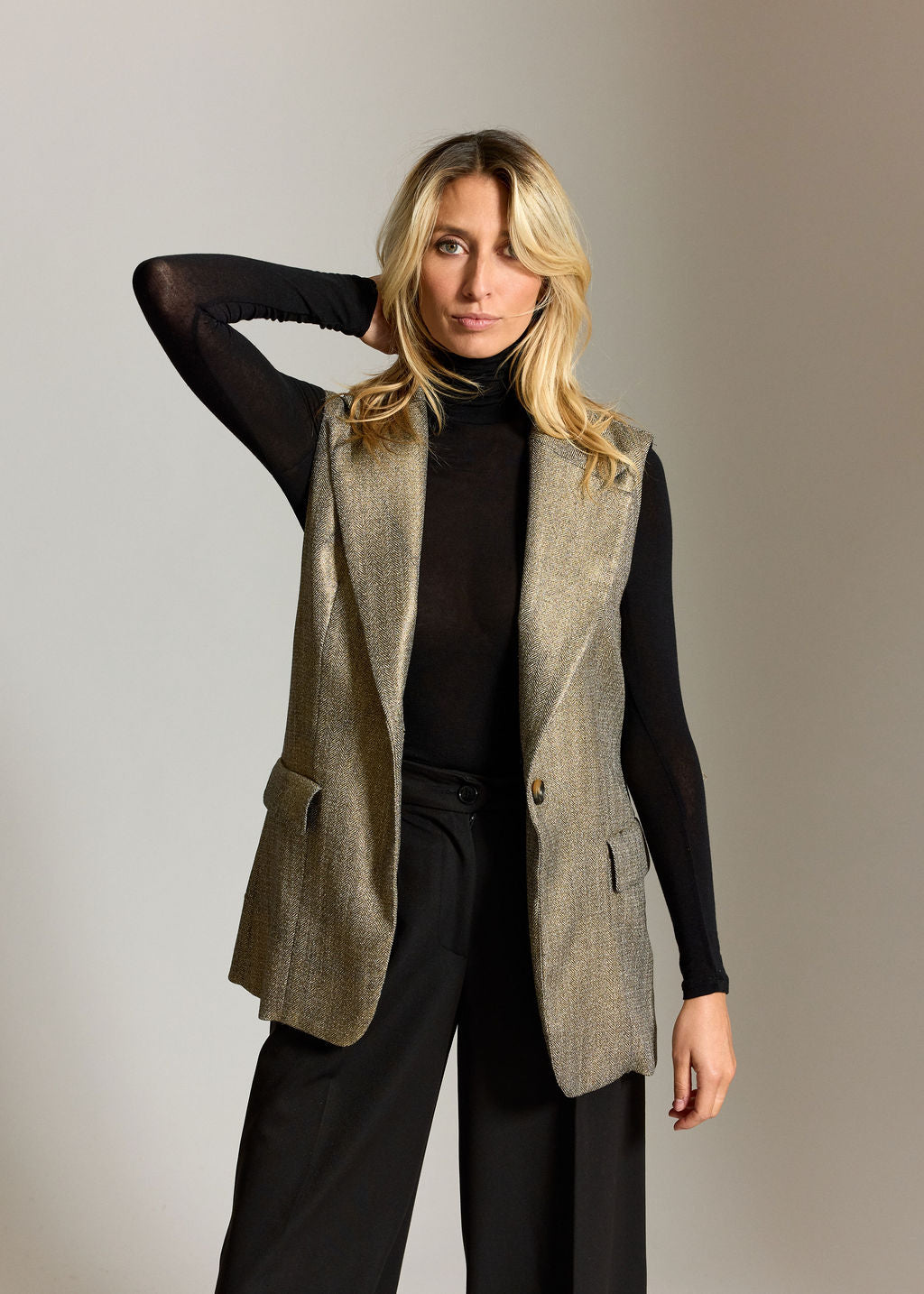 VESTE SANS MANCHES VALERIA GOLD