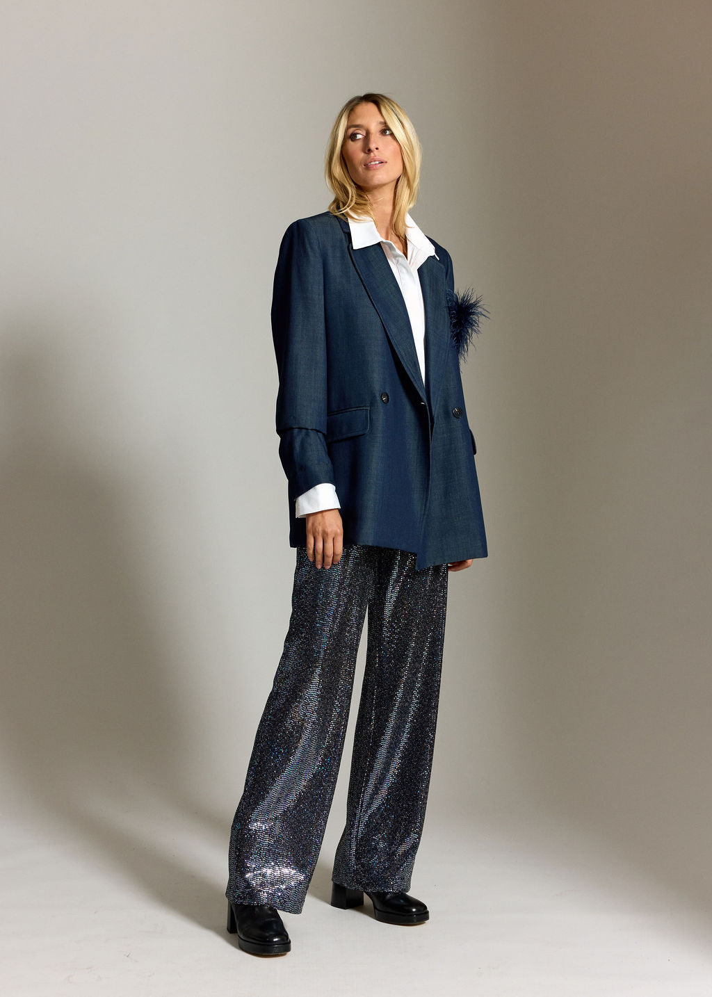 CITY DENIM LYOCELL BLAZER JACKET