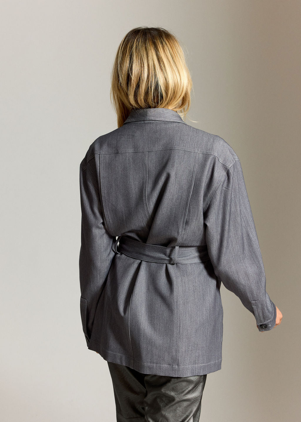 VESTE STYLE SAHARIENNE HARDY GREY