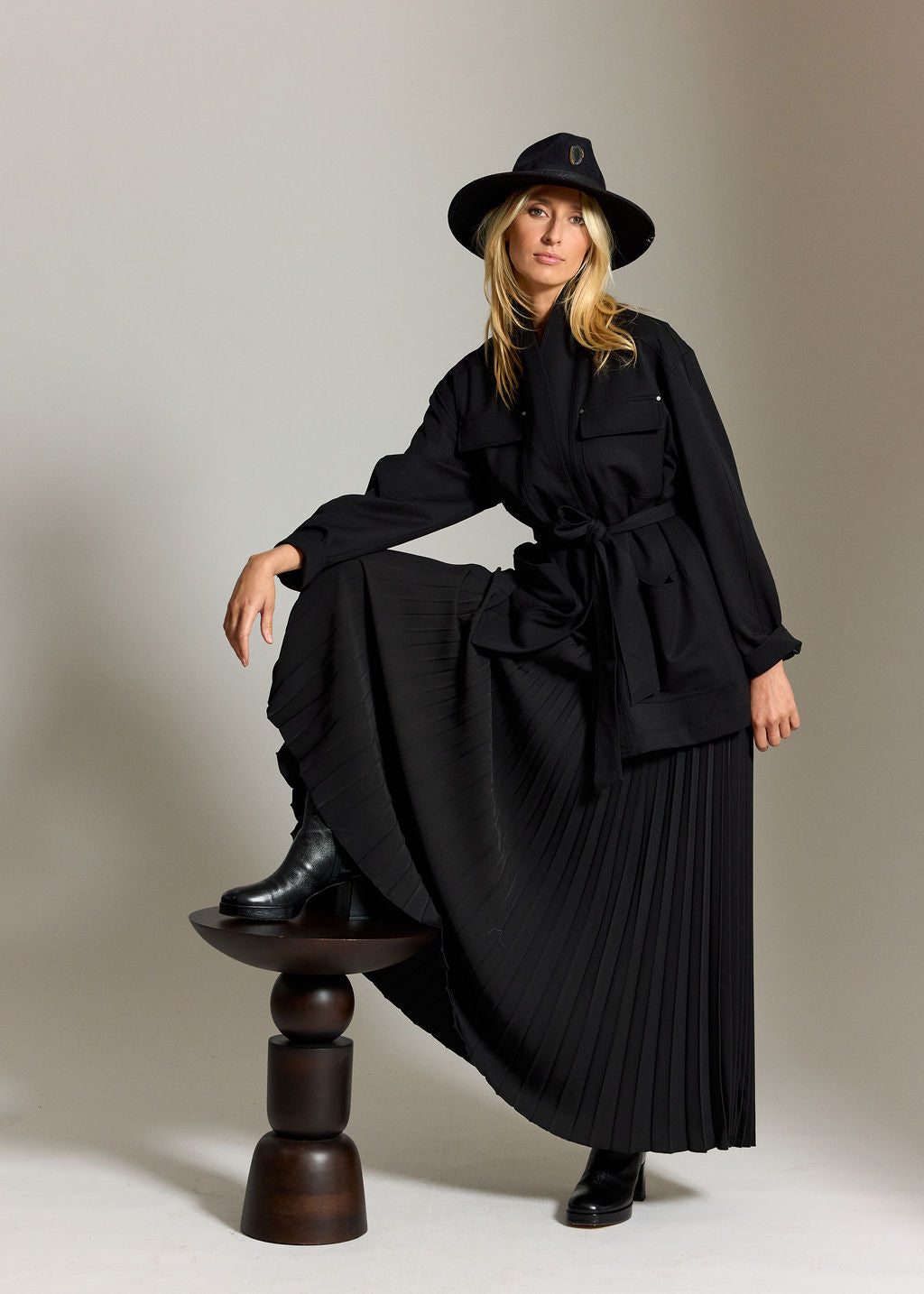 HARDY BLACK SAHARIAN STYLE JACKET