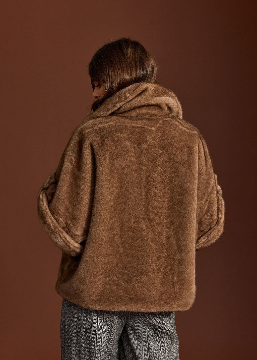 VESTE AMPLE EN FAUSSE FOURRURE MACI VISION