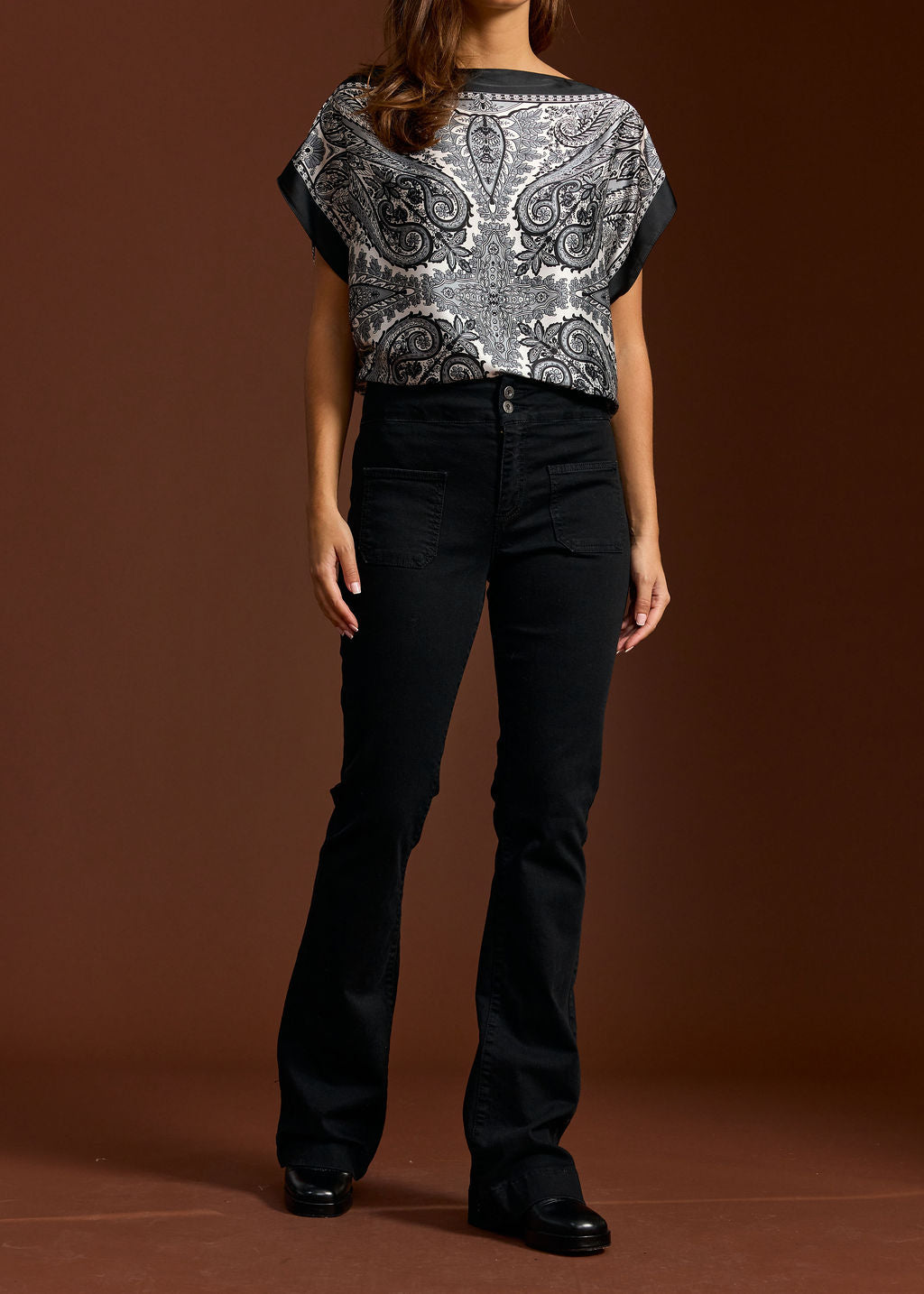 PANTALON FLARE NOAM NOIR