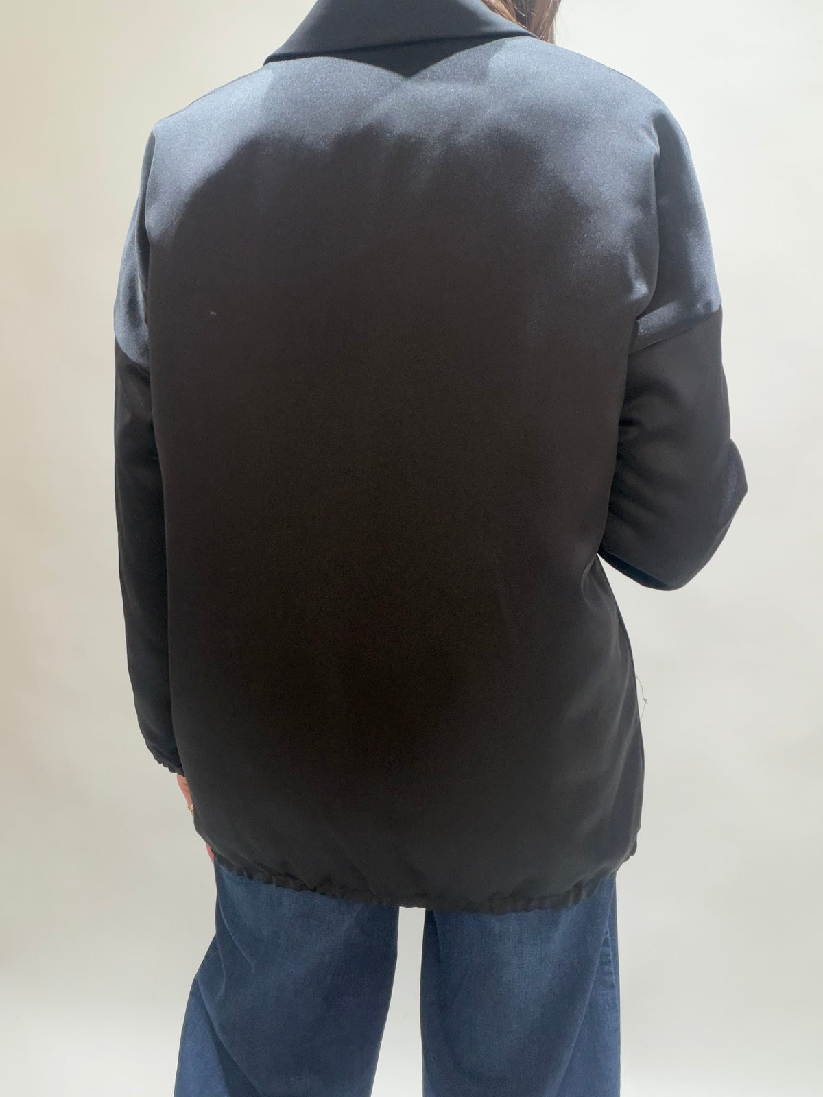 VESTE BLAZER BI-MATIERE SILAM NOIR