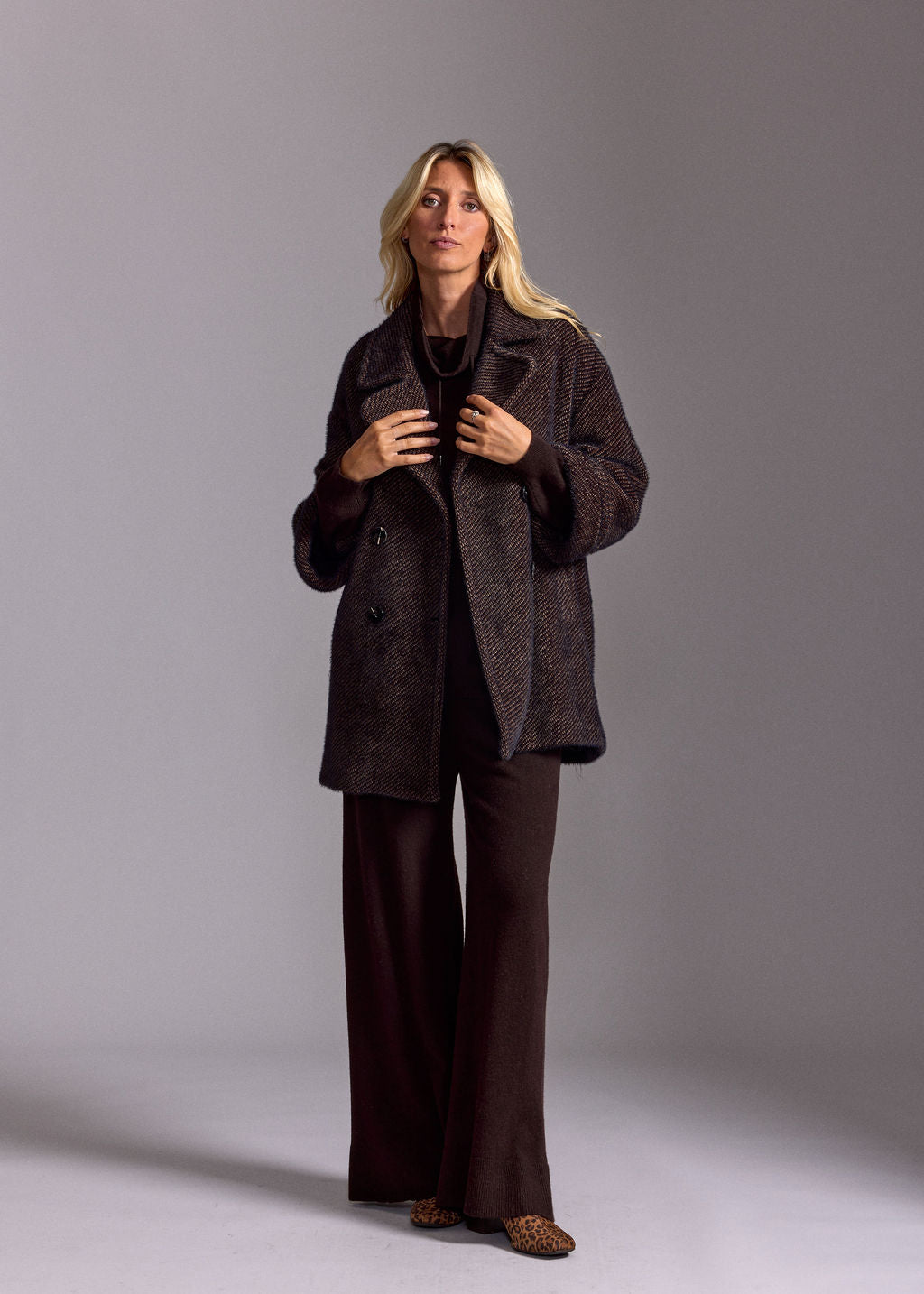 SOF COFFEE DOWNY PEA COAT