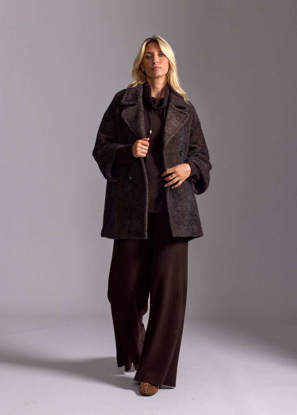 SOF COFFEE DOWNY PEA COAT