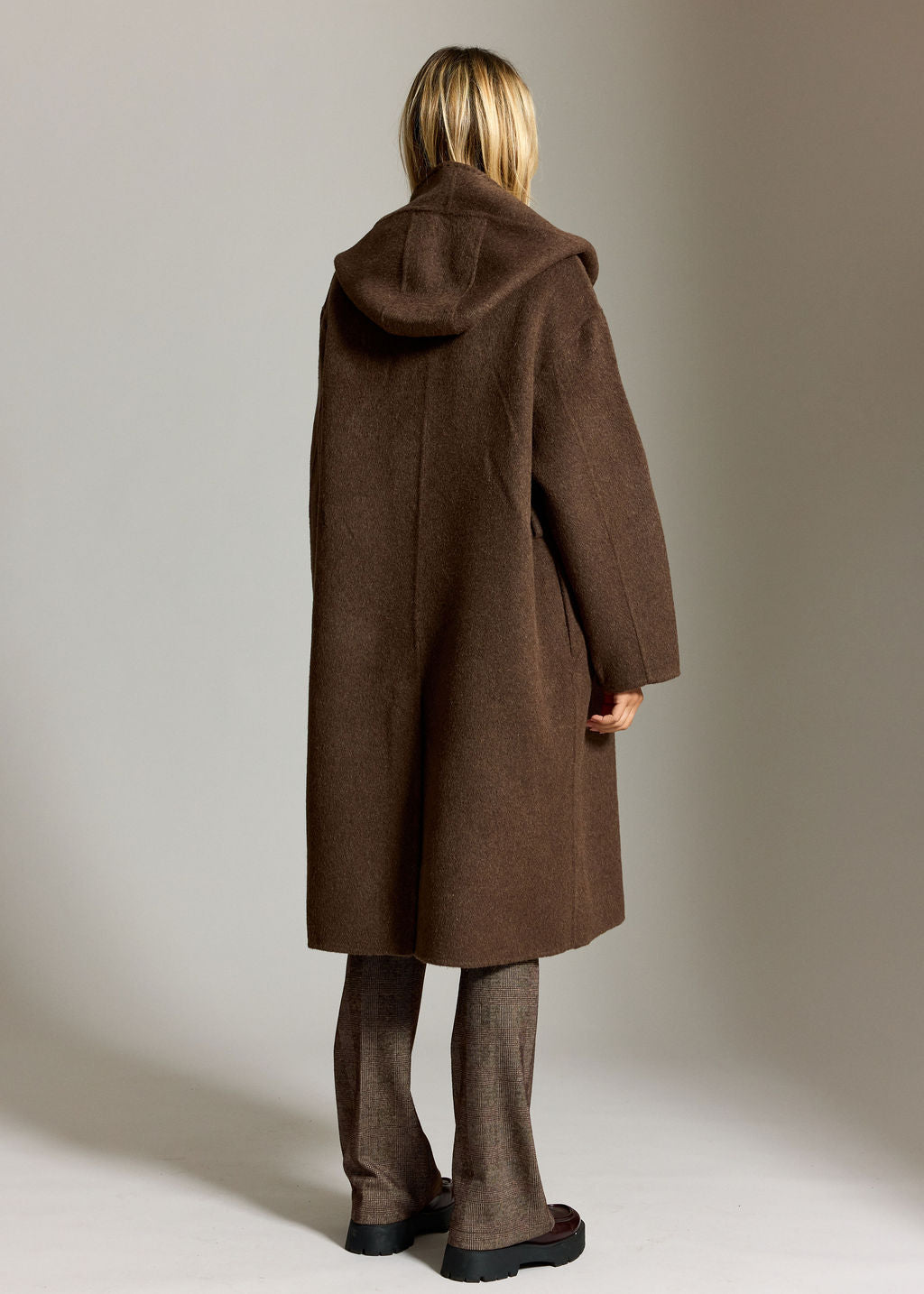 MANTEAU DOUBLE FACE EN LAINE CHINÉE YAEL CAFE