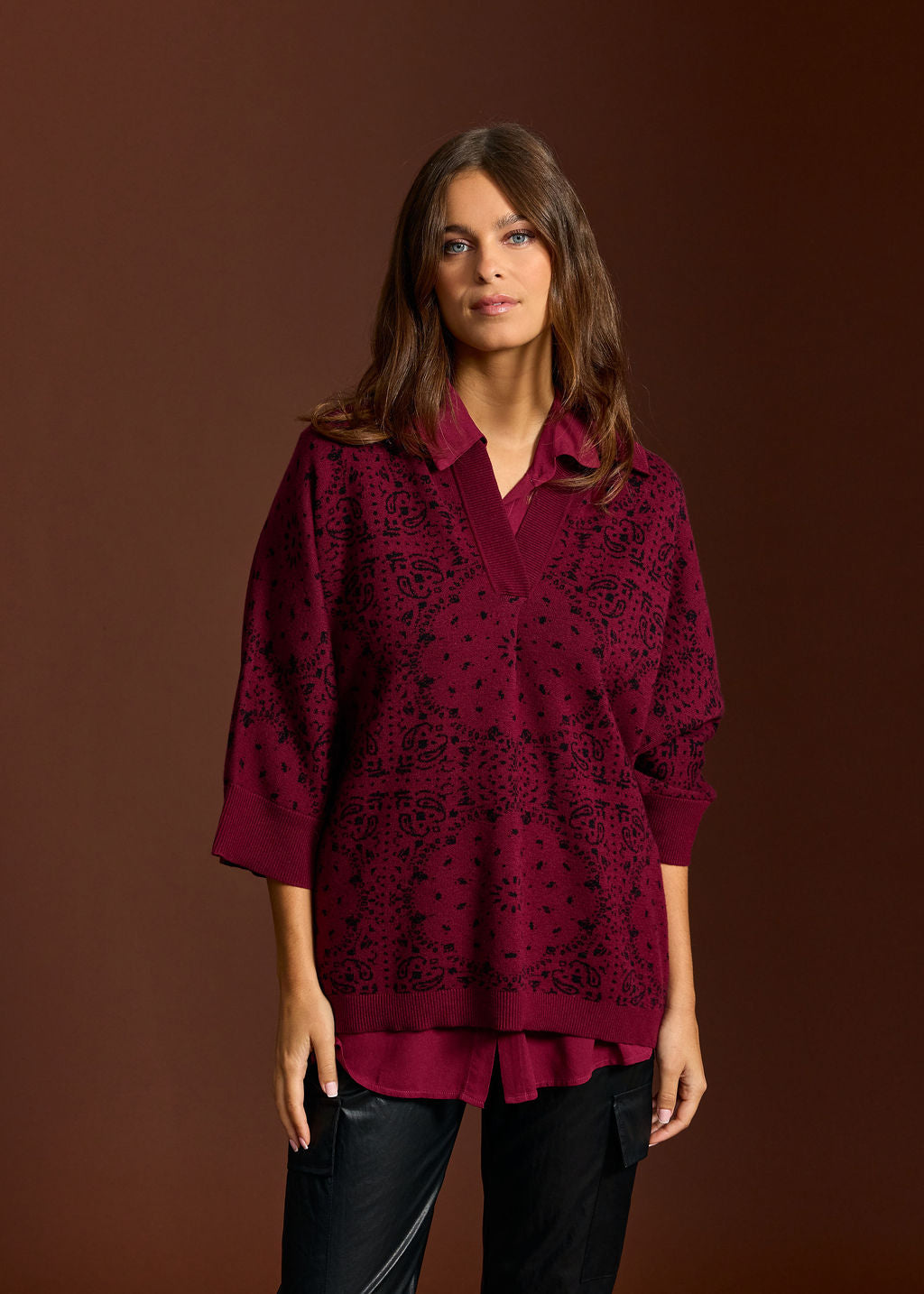 PULL BANDANAS SOKA BURGUNDI