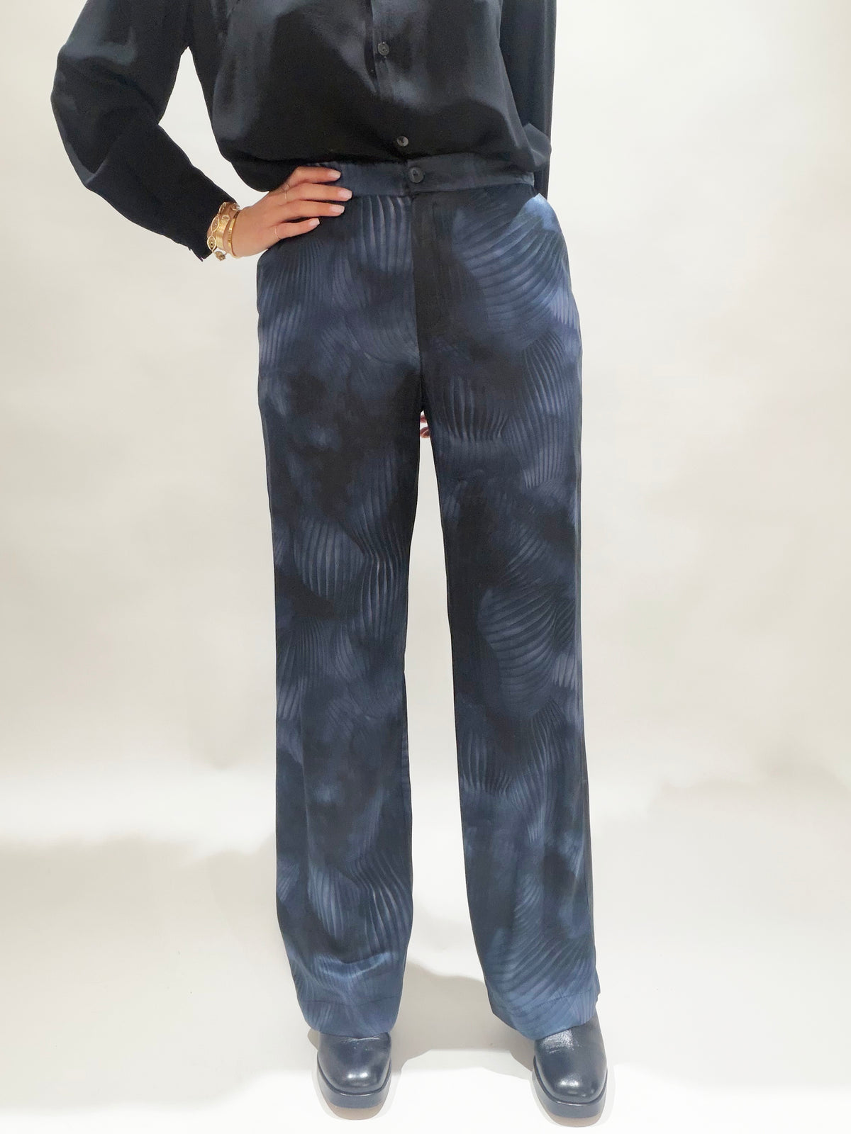 PANTALON IMPRIMÉ CACHEMIRE CARLO LUNE