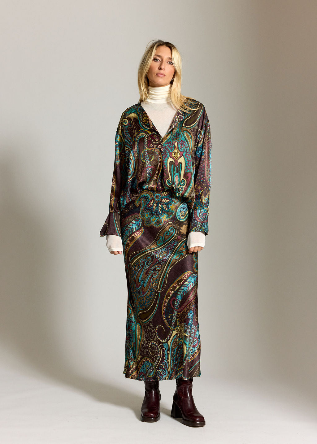 JUPE VISCOSE / SOIE JANE LUTETIA