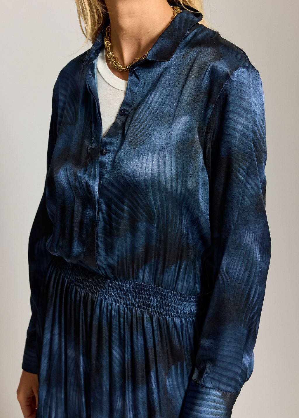 ROBE LONGUE IMPRIMÉE JAWEN LUNE