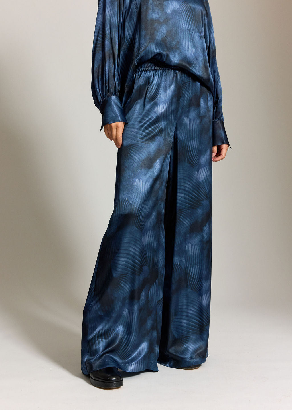 PANTALON FLUIDE IMPRIMÉ LORINE LUNE